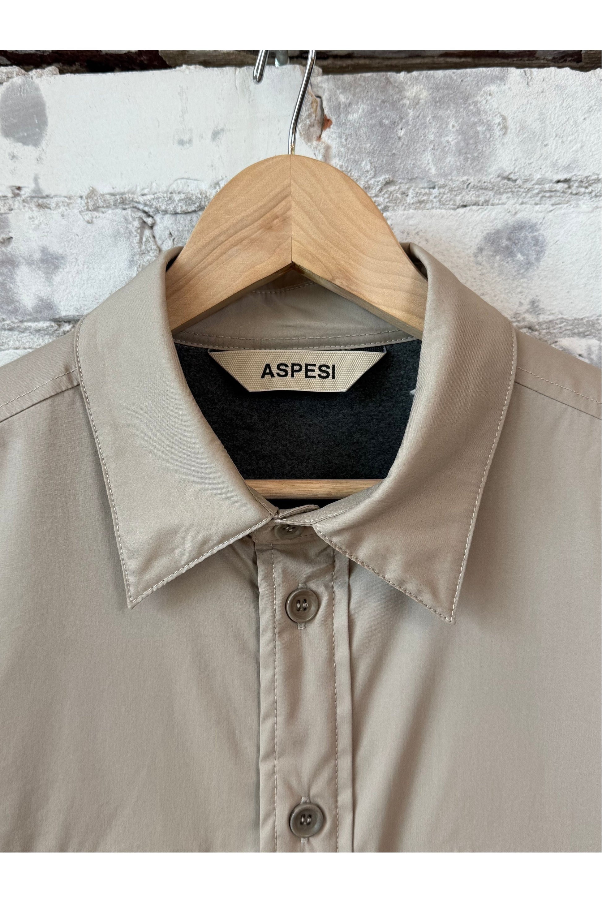 Yoshitaka Cotton/Nylon Shirt Jacket - Colonial Beige - DUNE + SALT