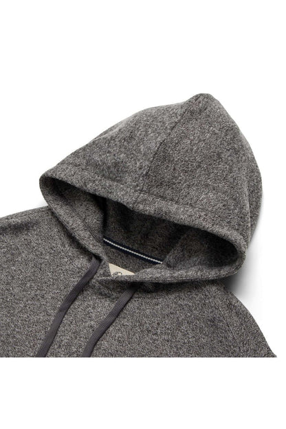 Justin Sweater Fleece Hoodie - Charcoal Heather - DUNE + SALT