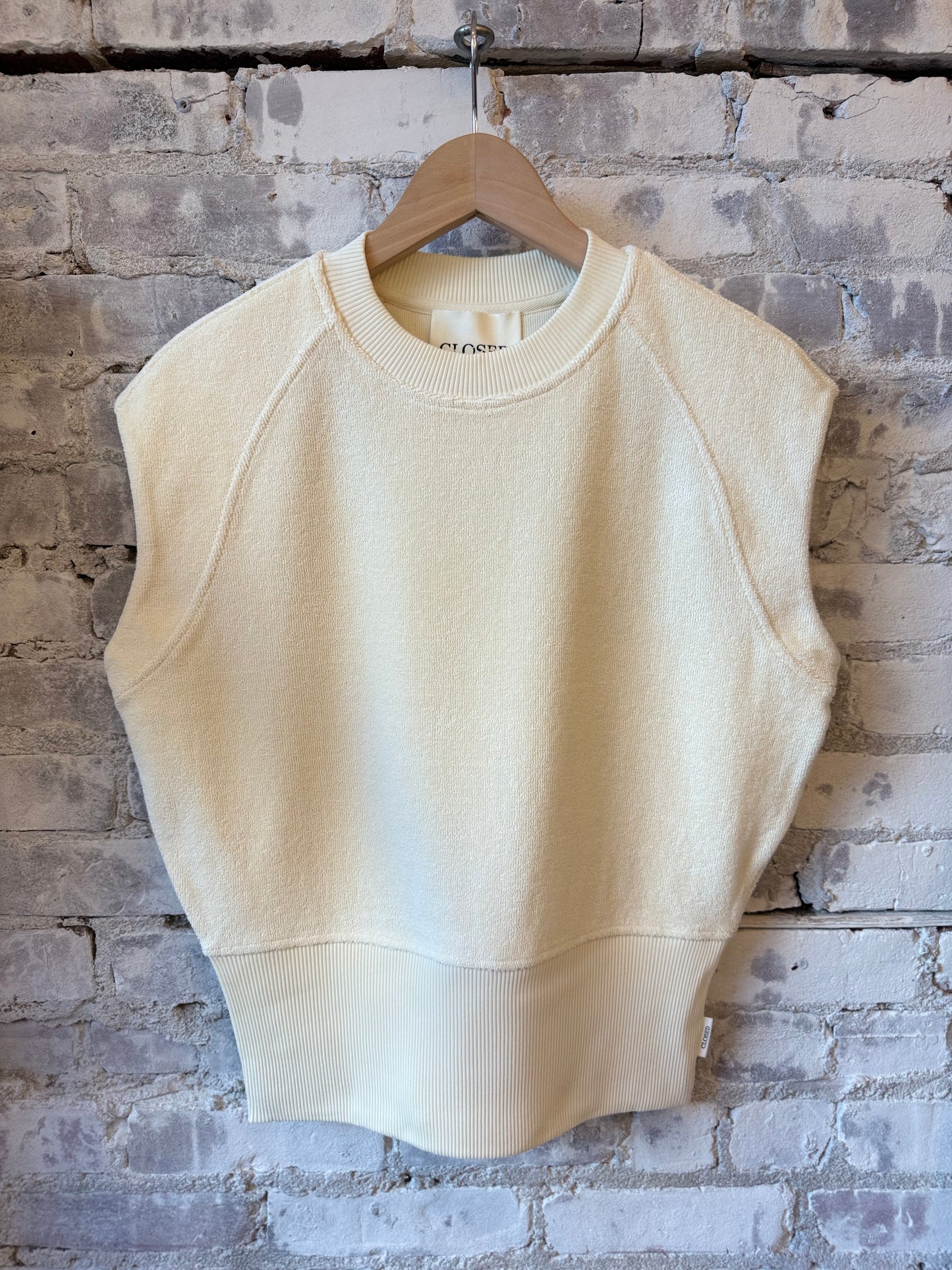 Waisted Crewneck Top – Witherit Beige
