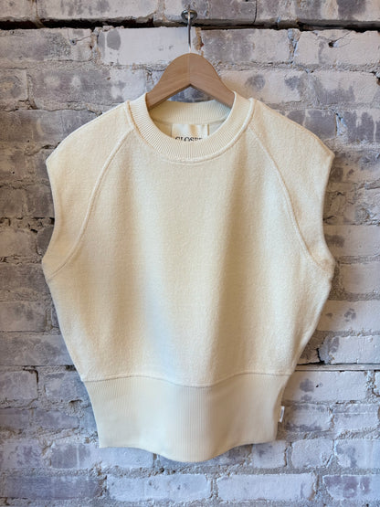 Waisted Crewneck Top – Witherit Beige