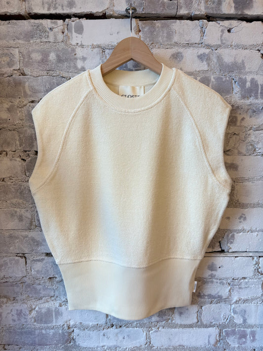 Waisted Crewneck Top – Witherit Beige