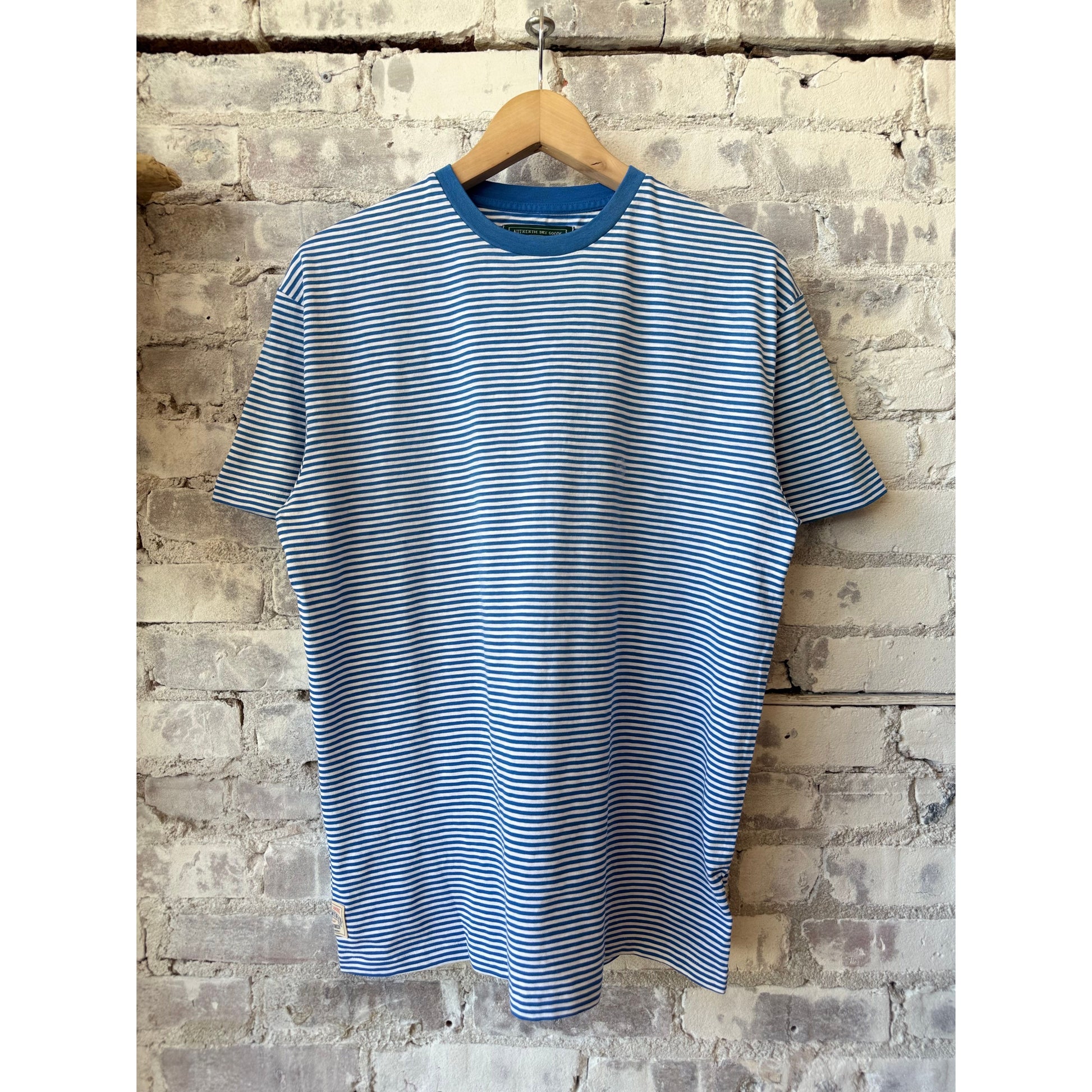 Classic Fit Striped Jersey T-Shirt - Dakota Blue Multi - DUNE + SALT