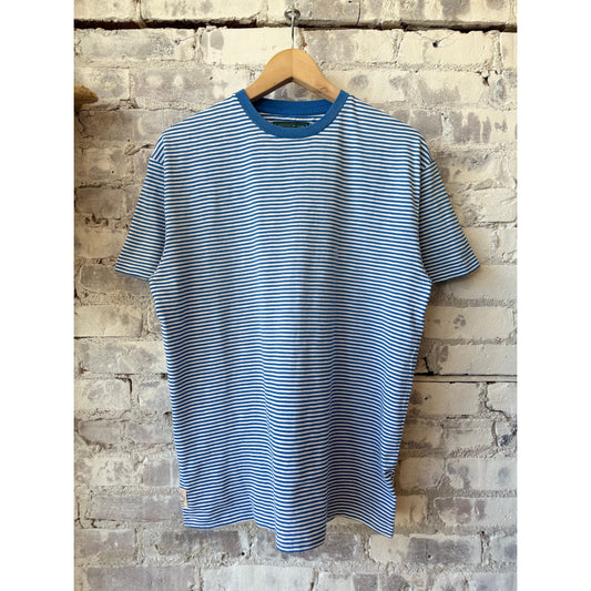 Classic Fit Striped Jersey T-Shirt - Dakota Blue Multi - DUNE + SALT