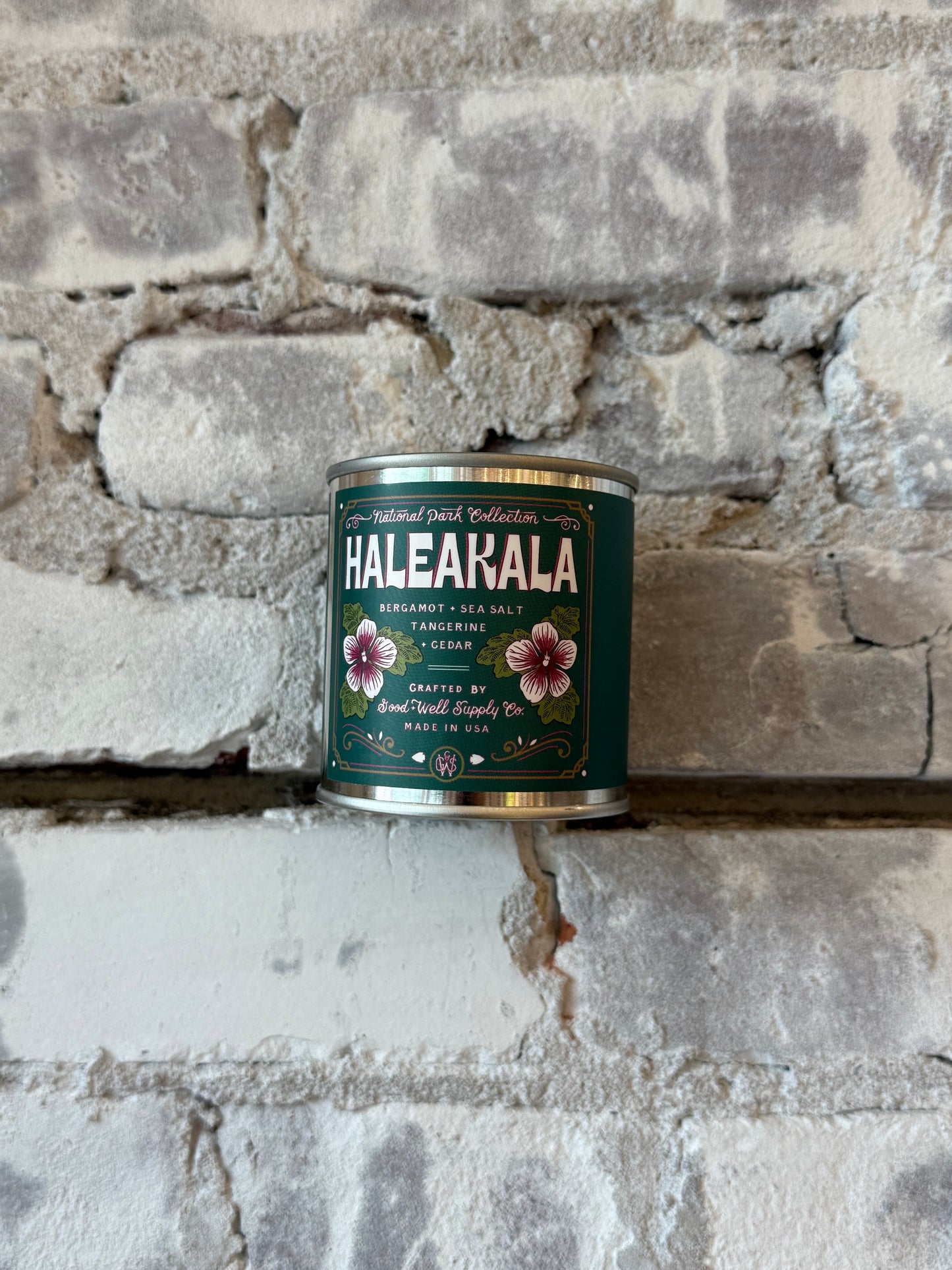 Haleakala National Park candle by Good & Well Supply Co. with a scenic nature-inspired design, perfect as a home decor accessory.