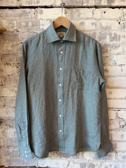 Paul Linen Shirt - Green