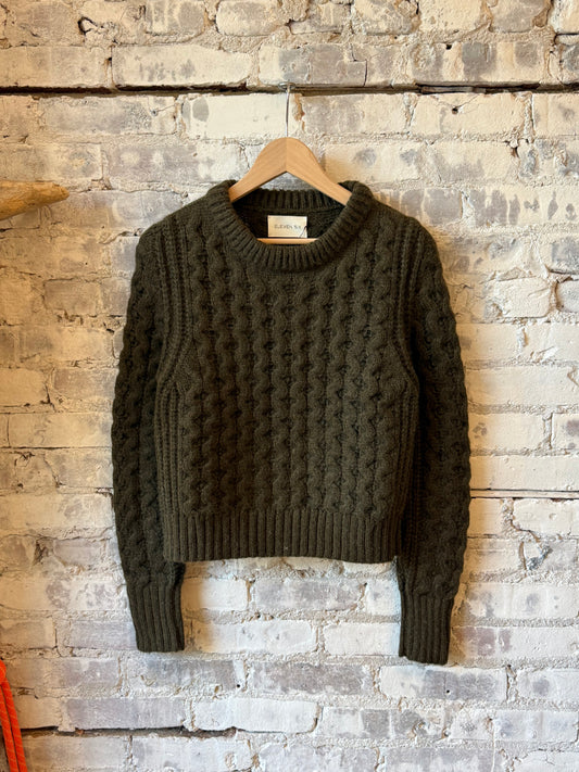 ELEVEN SIX Amara Sweater - Dark Olive Dark Slate Gray