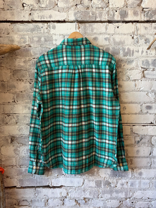 Wythe Washed Flannel Workshirt - Thousand Lakes Plaid Gray