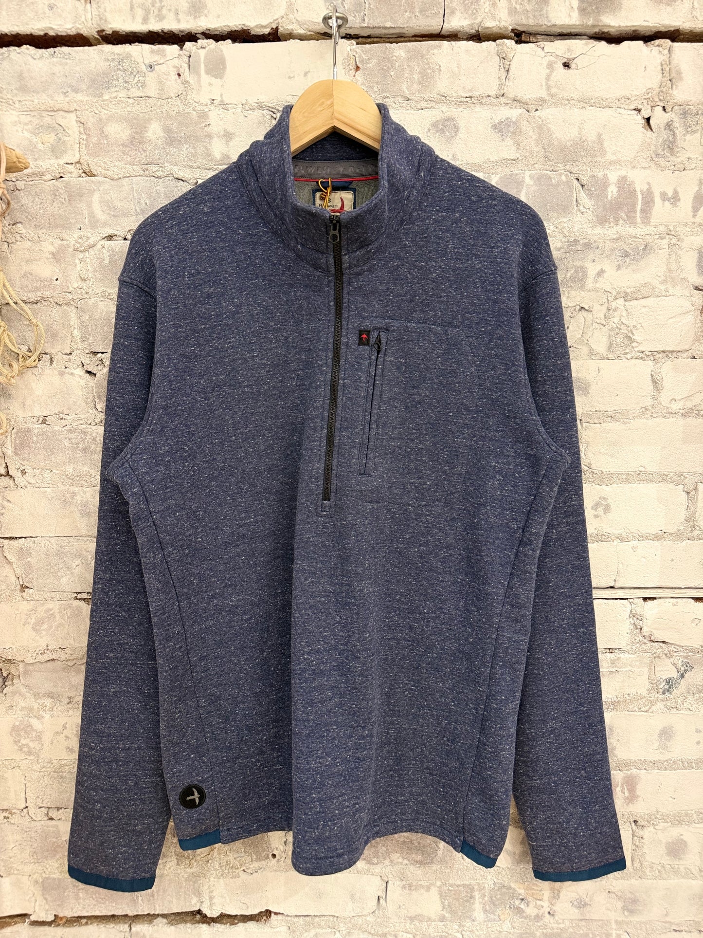 Micropile Half-Zip - Navy Fleck - DUNE + SALT