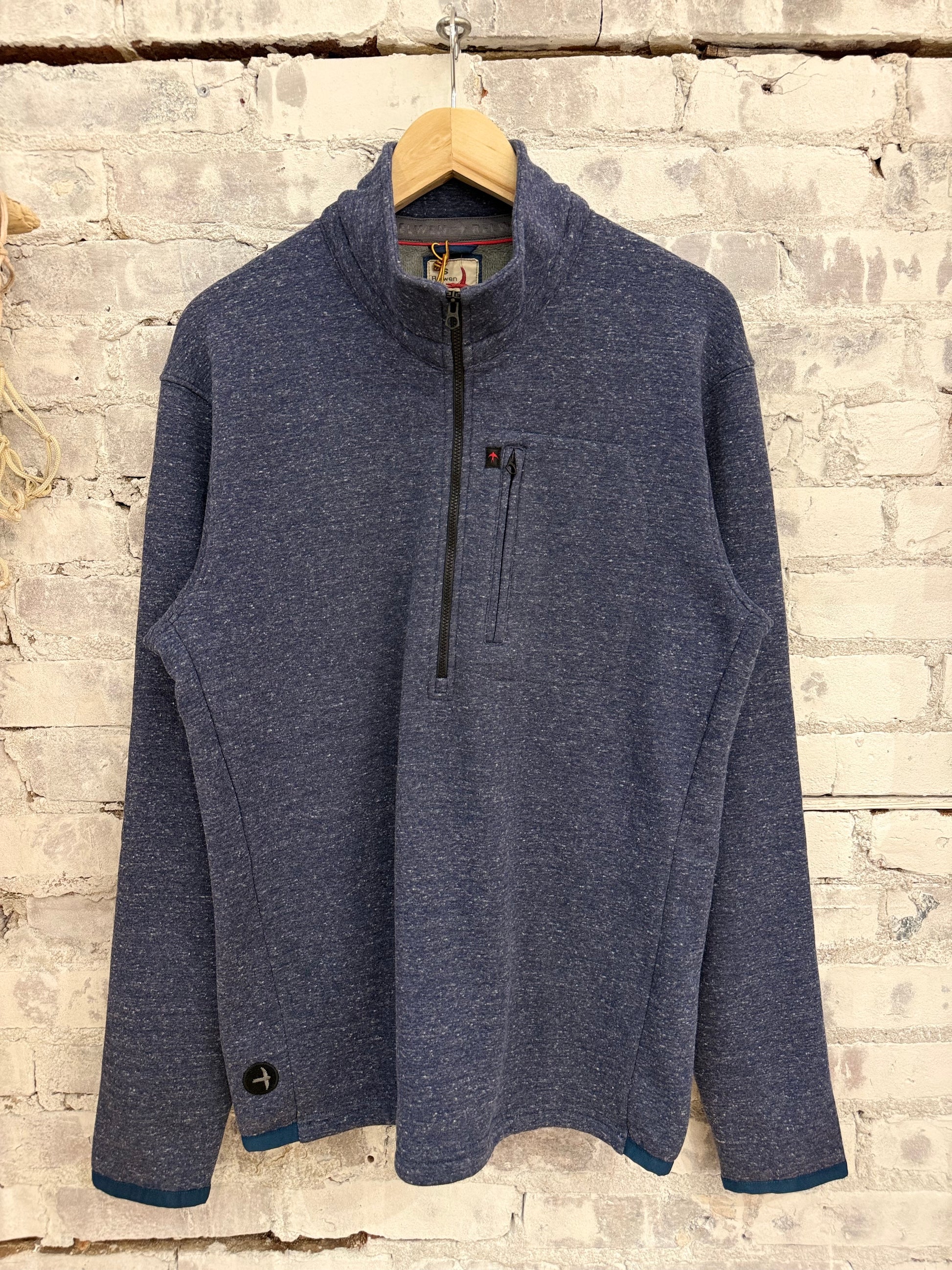 Micropile Half-Zip - Navy Fleck - DUNE + SALT