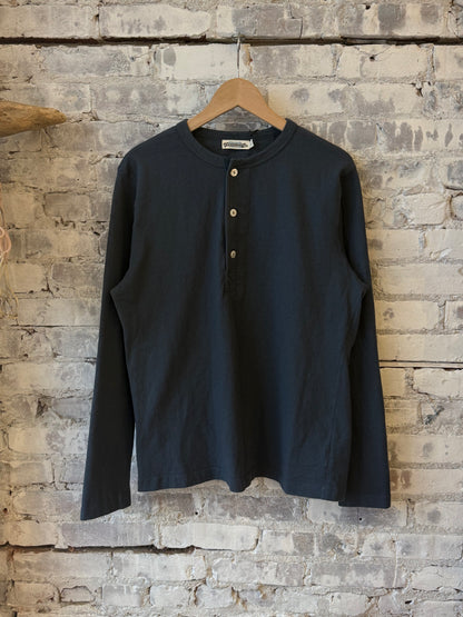 13 Ounce L/S Henley - Faded Blue - DUNE + SALT