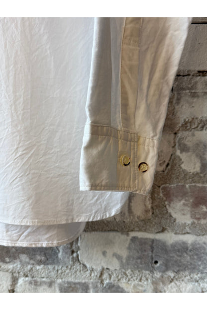 Oxford Short Point Collar Shirt - White - DUNE + SALT