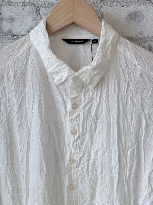 Washed Cotton Crinkle Dress – White - DUNE + SALT