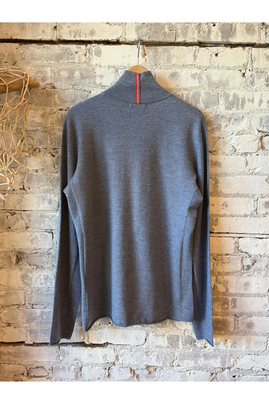 Men's Boiled Half Zip - Denim Blue - DUNE + SALT