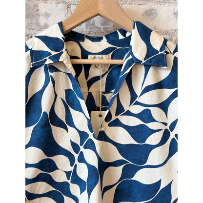 Hartford Women's Ralli Woven Dress - Raw White/Blue Alice Blue
