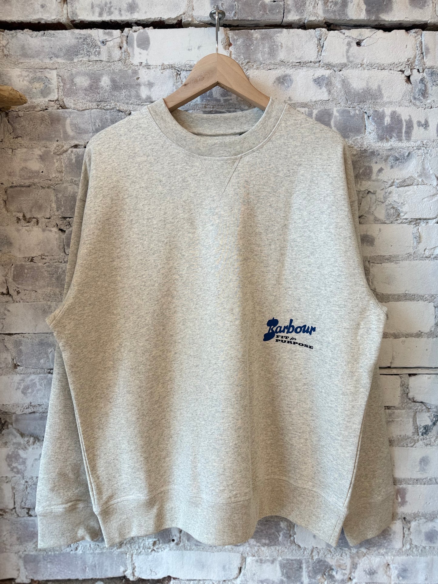 Blythe Crew Neck Jumper - Neutral Marl - DUNE + SALT