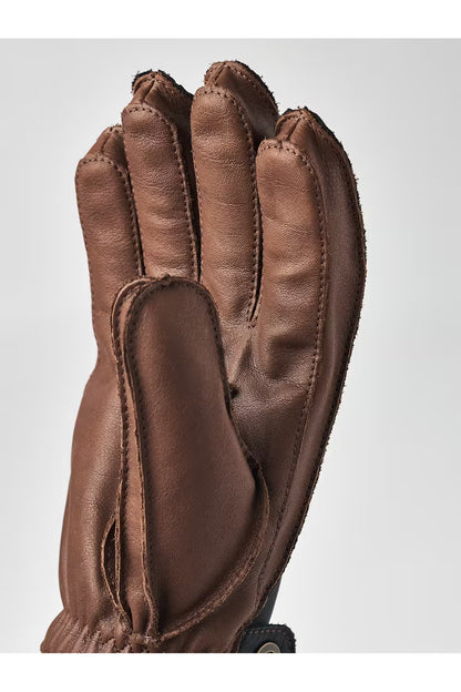 Wakayama 5-Finger Glove - Navy/Brown