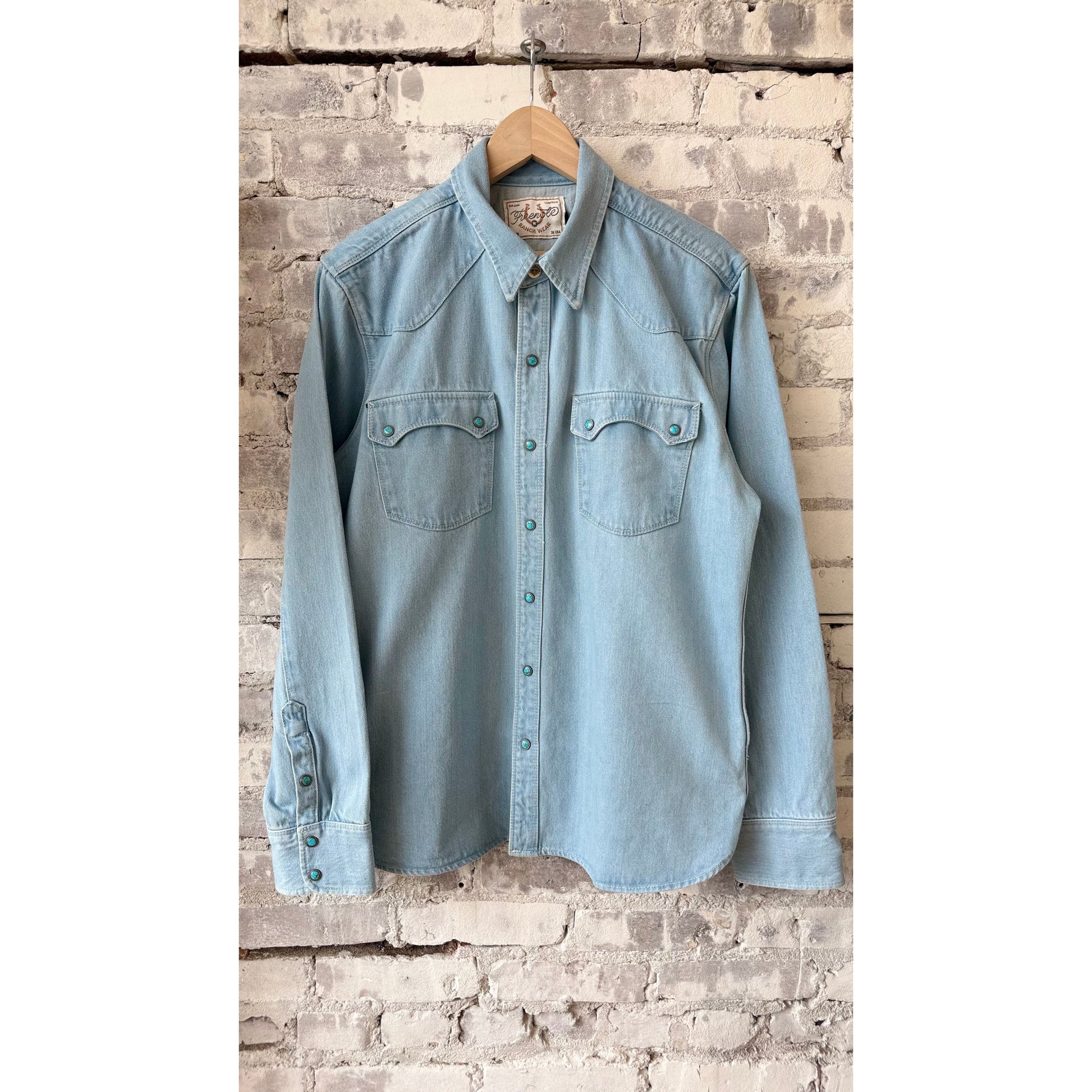 Modern Western 11oz Bleached Denim Shirt - DUNE + SALT