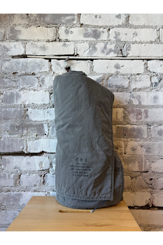 Quilted Utility Throw - Black - DUNE + SALT