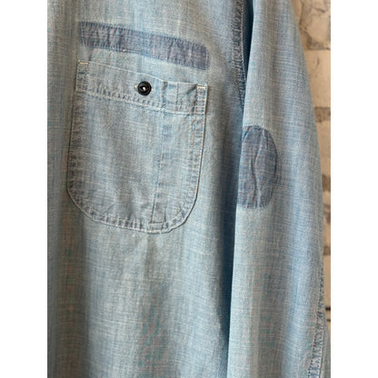 Chambray Sun Fade Denim Shirt - Light Blue Kansas - DUNE + SALT