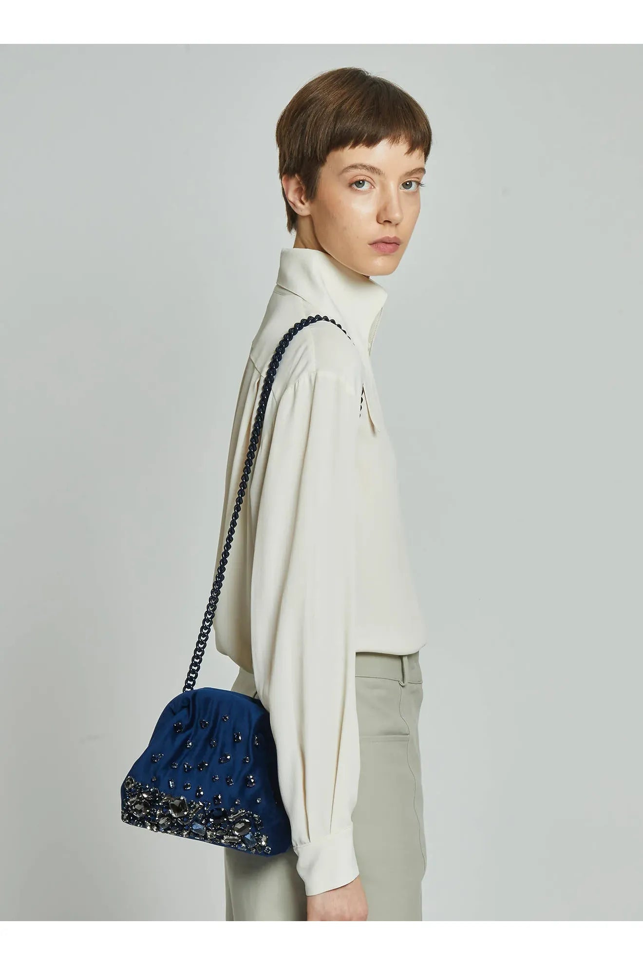 Pepita Clutch - Blue