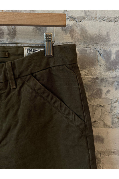 14 Ounce Slub Worker's Chino - Army Green - DUNE + SALT