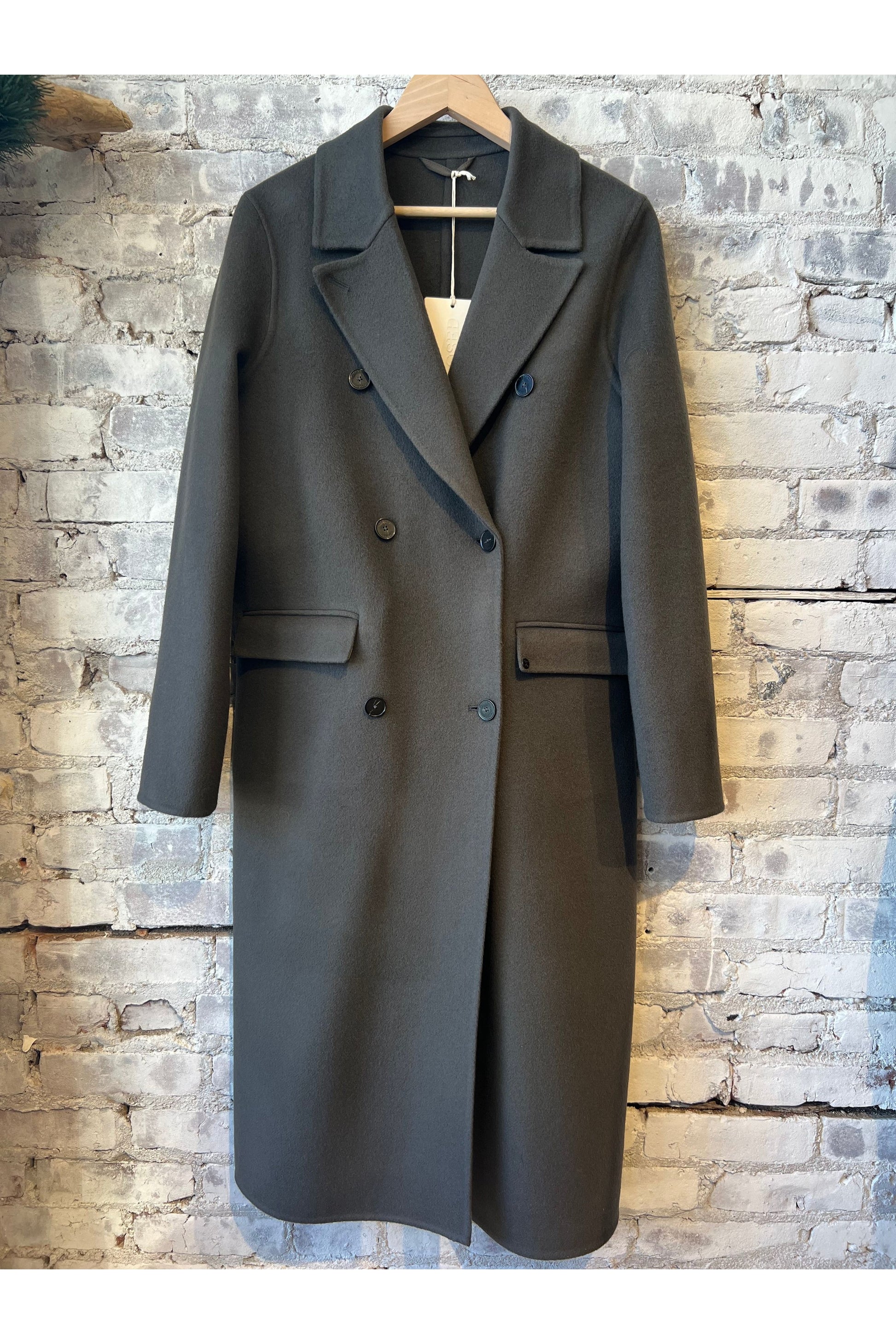 Virgin Wool Cashmere Blend Coat - Irish Coffee - DUNE + SALT