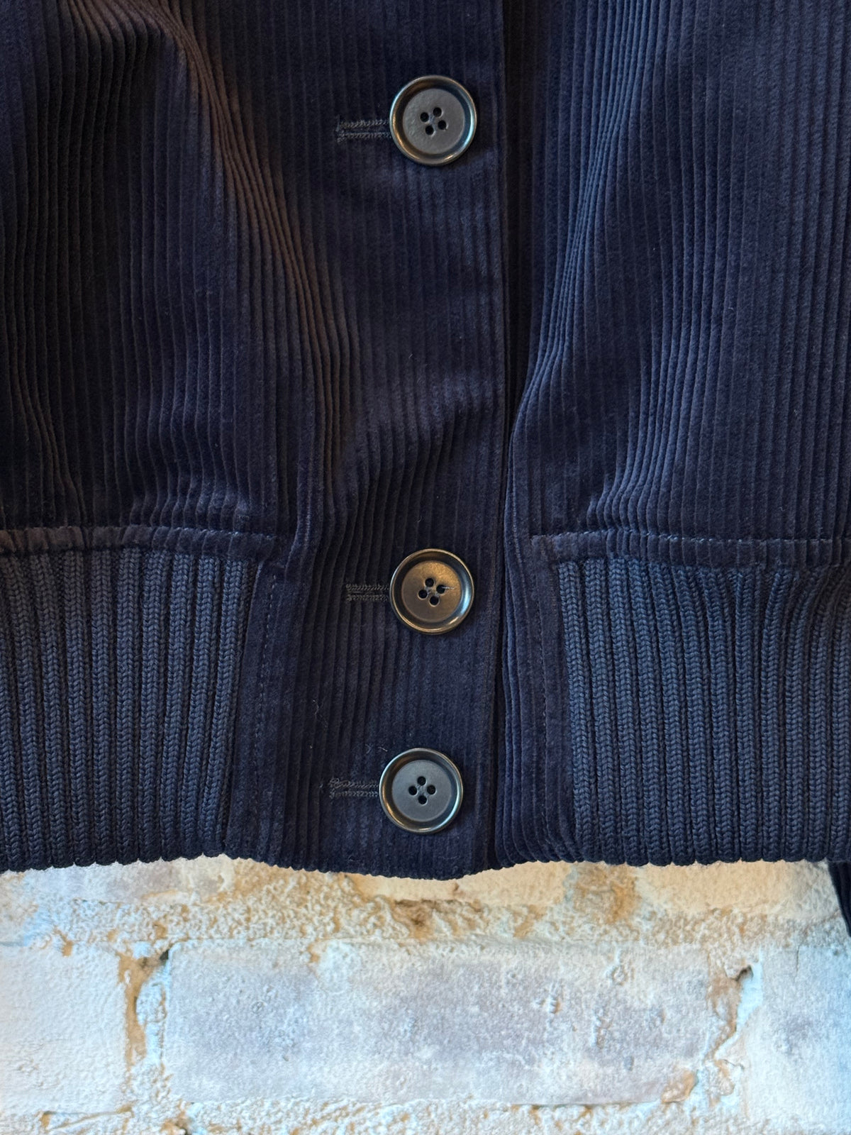 Aspesi Cotton Corduroy Jacket - Navy Black