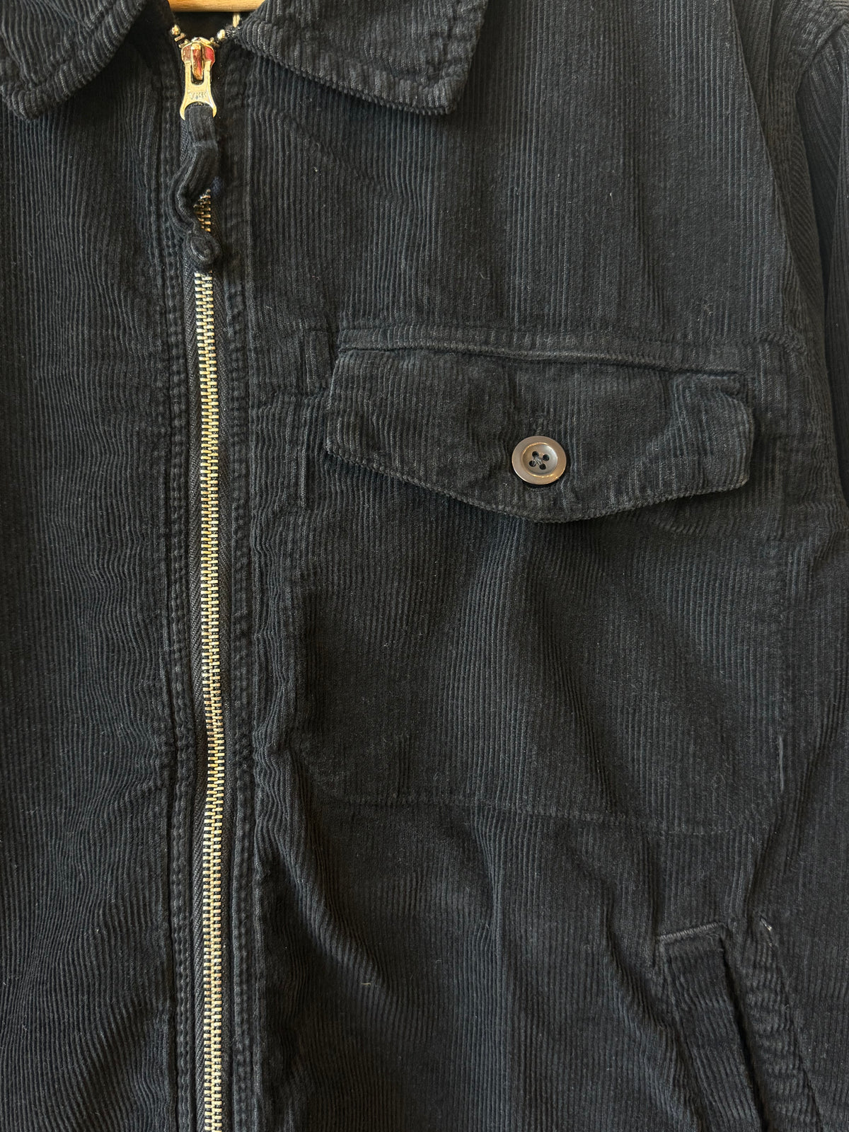 Hartford Men's Danny Woven Jacket in charcoal, showing a stylish woven fabric design with a classic collar and front button closure.
