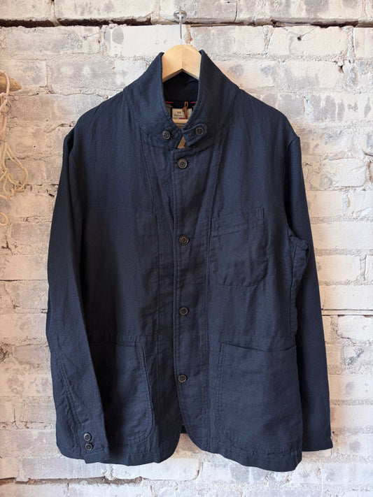 Tropical Trap Blazer - Dark Navy Hopsack - DUNE + SALT
