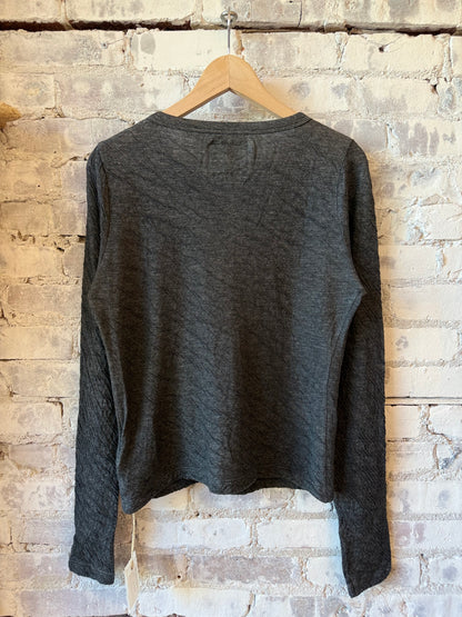 Melange Double-Face Cardigan - Heather Charcoal
