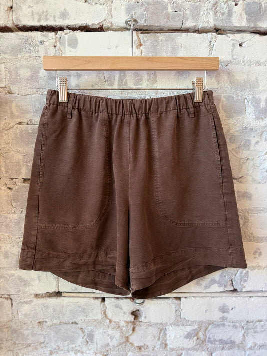 Stefi Woven Short - Wood - DUNE + SALT