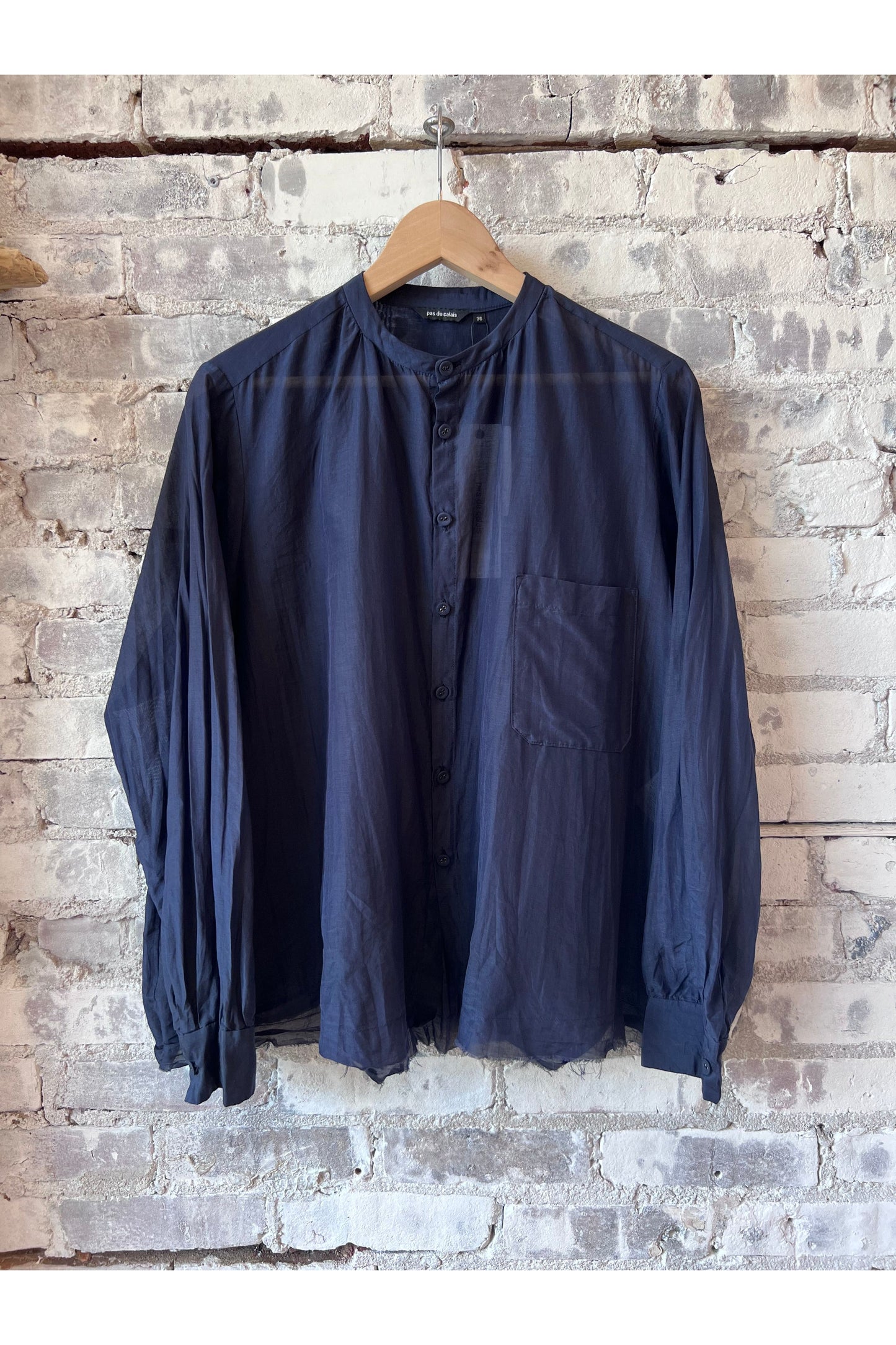 Botanical Dye Blouse - Navy - DUNE + SALT