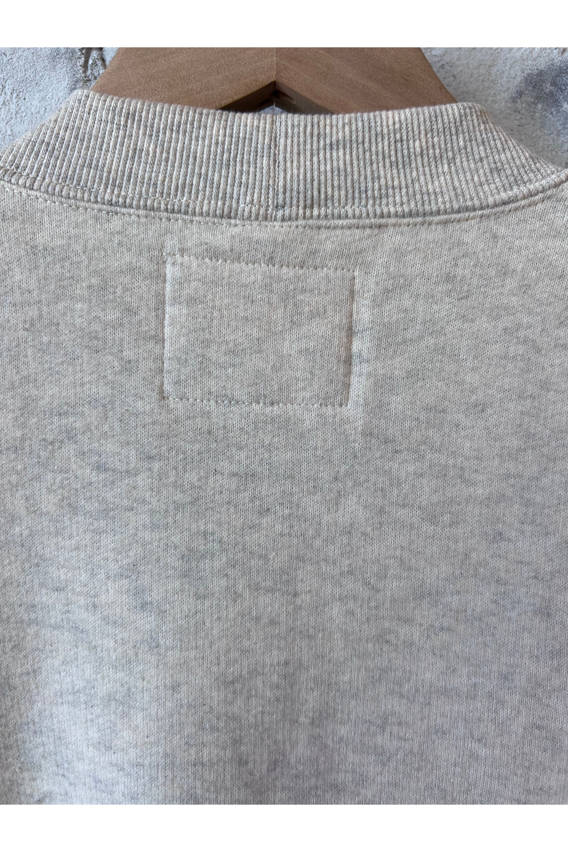 Cotton Tencel Brushed Fleece Cardigan - Oat - DUNE + SALT