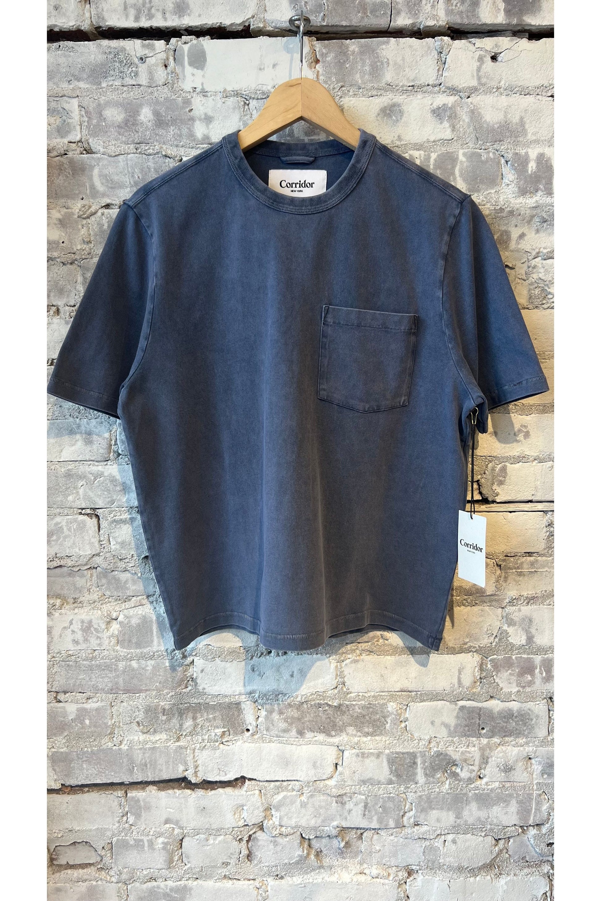 Garment Dyed Tee - Washed Navy - DUNE + SALT