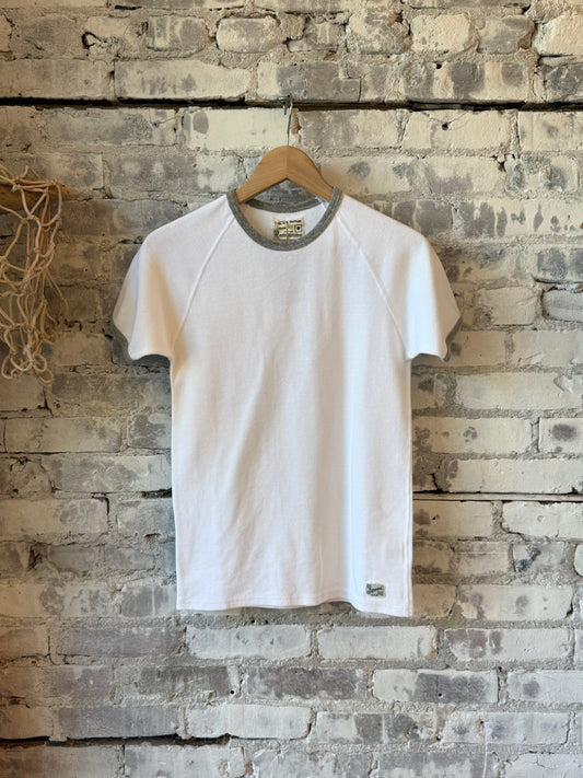 Kepani Raffy Crew Neck SS Sweatshirt - White Gray