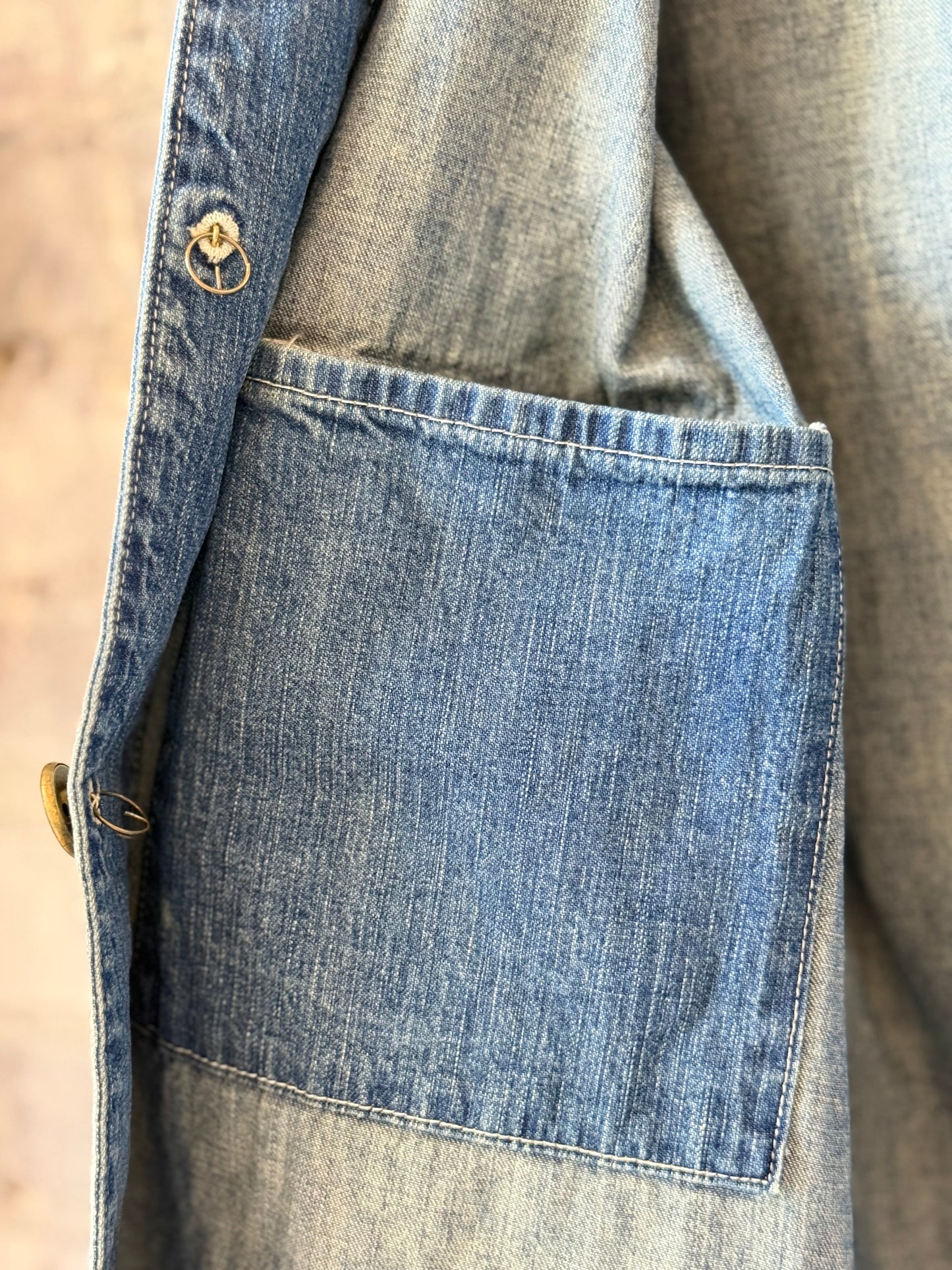 Unisex 11oz Selvedge Denim Short Chore Jacket - DUNE + SALT
