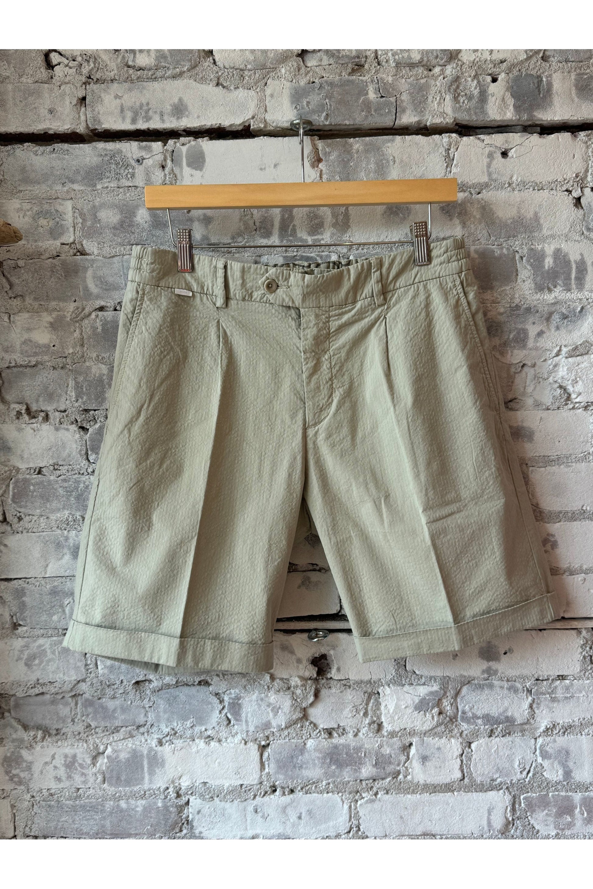 Seersucker Bermuda Short - Sand - DUNE + SALT