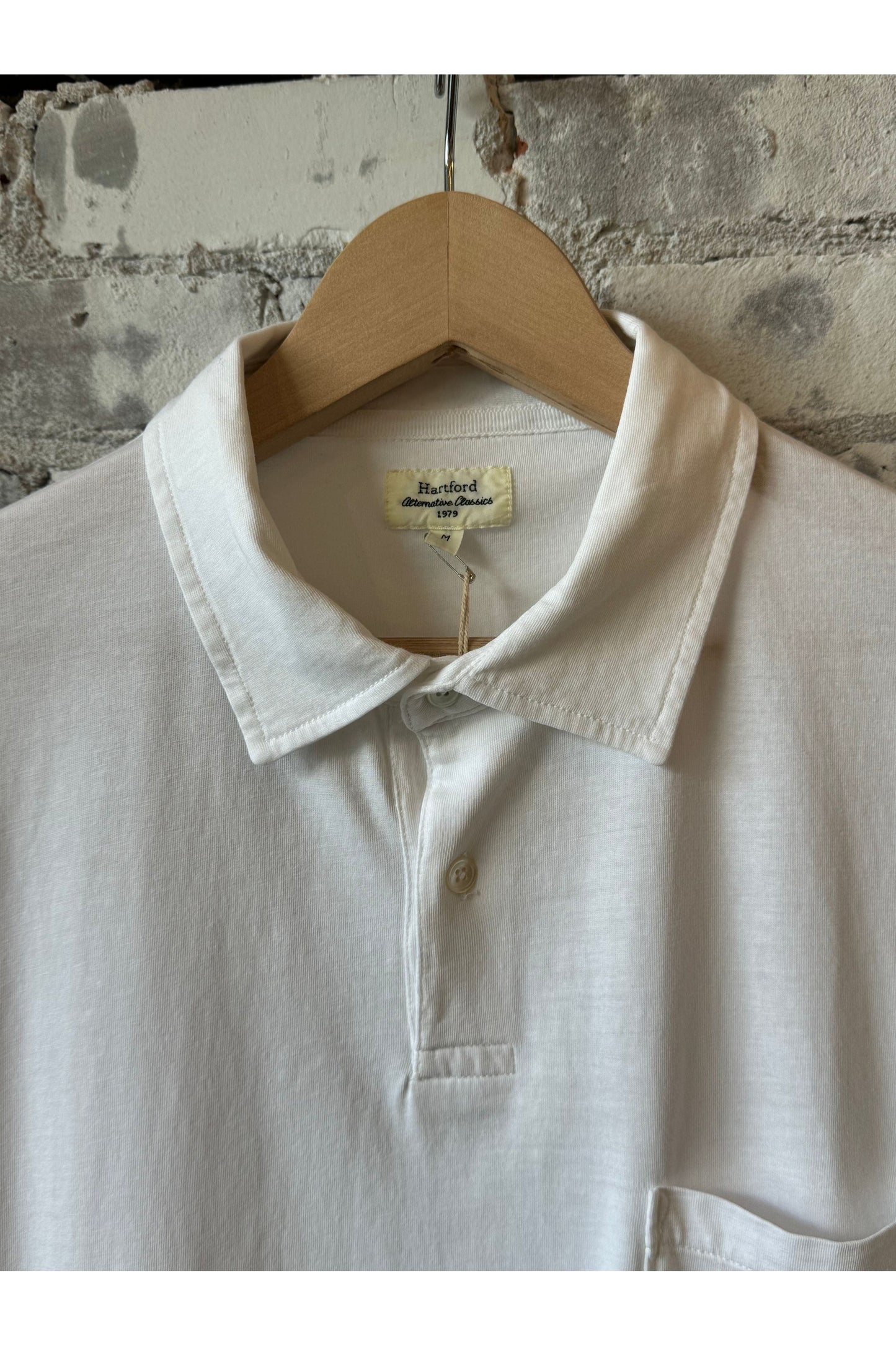 SS Cotton Jersey Polo - White - DUNE + SALT