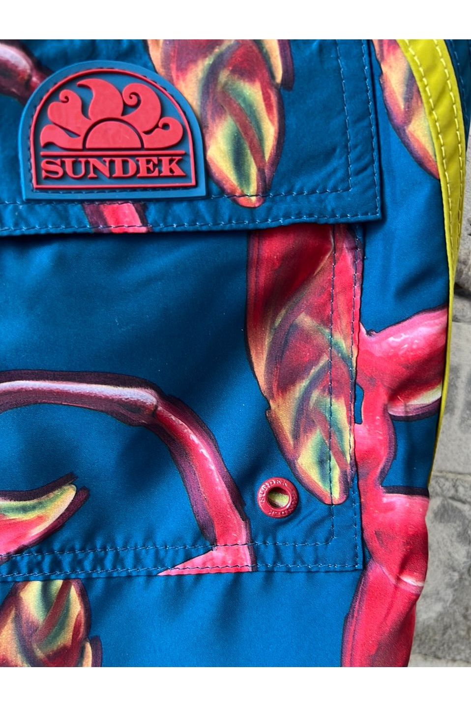 Repreve Printed Swim Suit - "Draw the Sundek Line" Abyss - DUNE + SALT