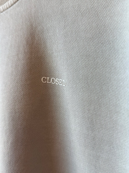 Closed Women's Organic Cotton Sweatshirt - Stoneleaf Green Dark Gray