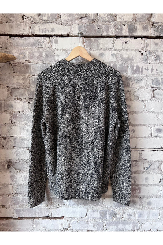 Jacobo Boucle Yarn Sweater - Black - DUNE + SALT