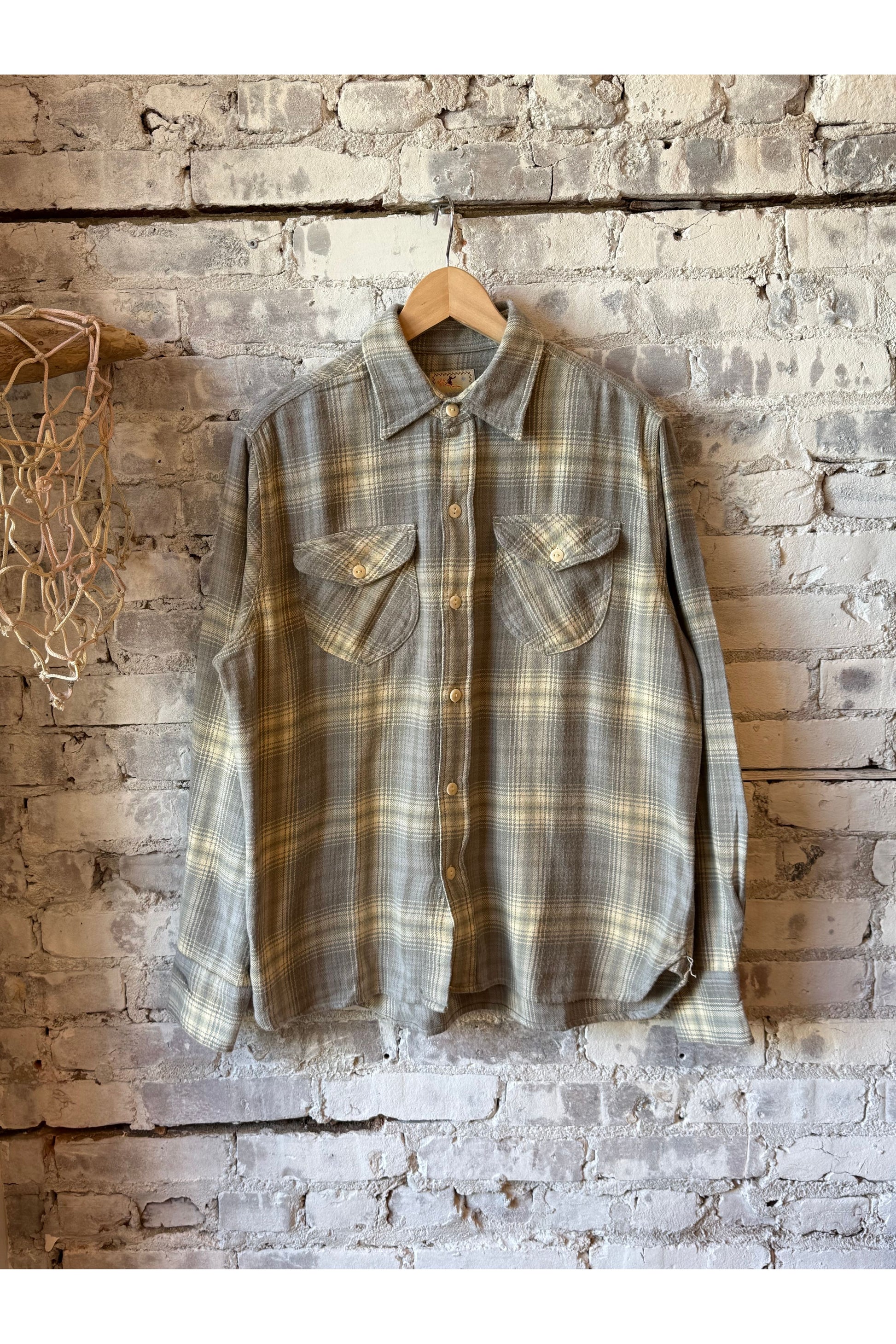 Washed Flannel Workshirt - Late Frost - DUNE + SALT