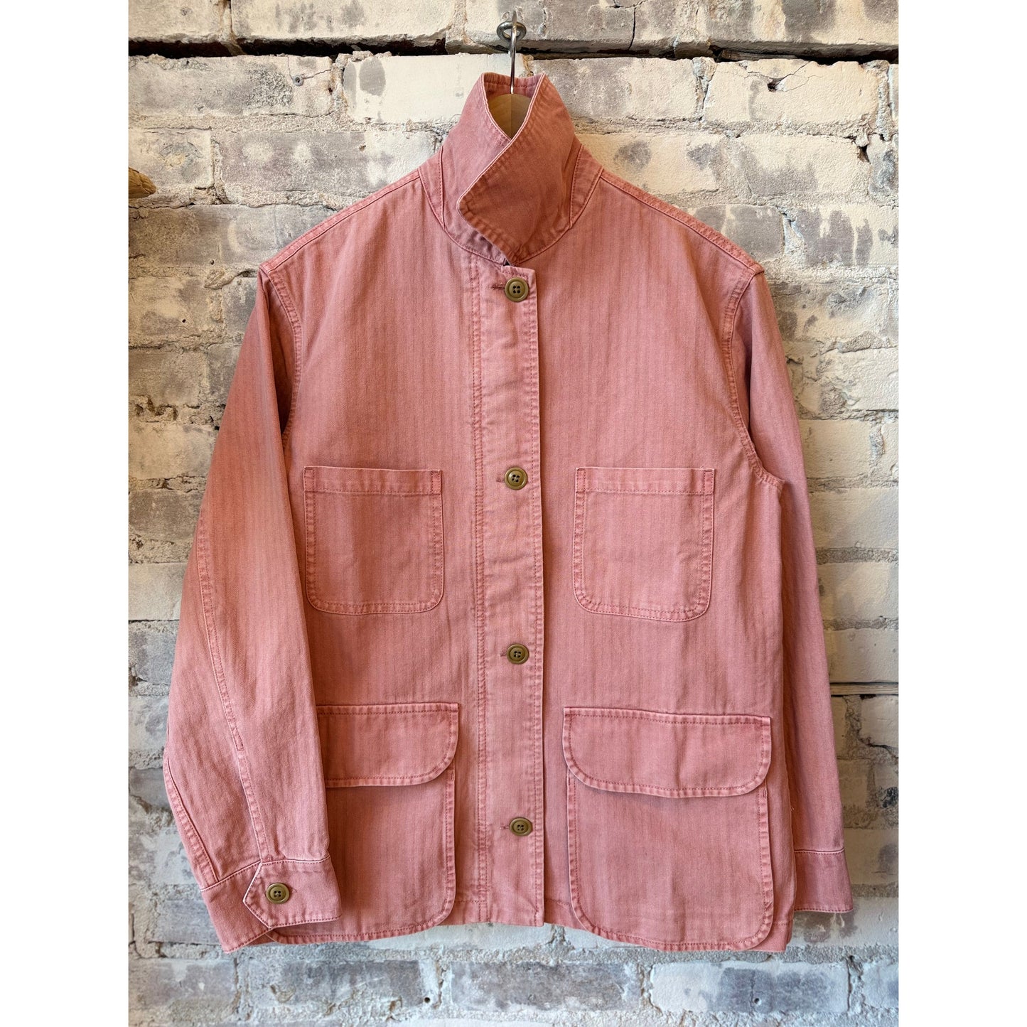 Painter Jacket in Herringbone - Ash Rose - DUNE + SALT