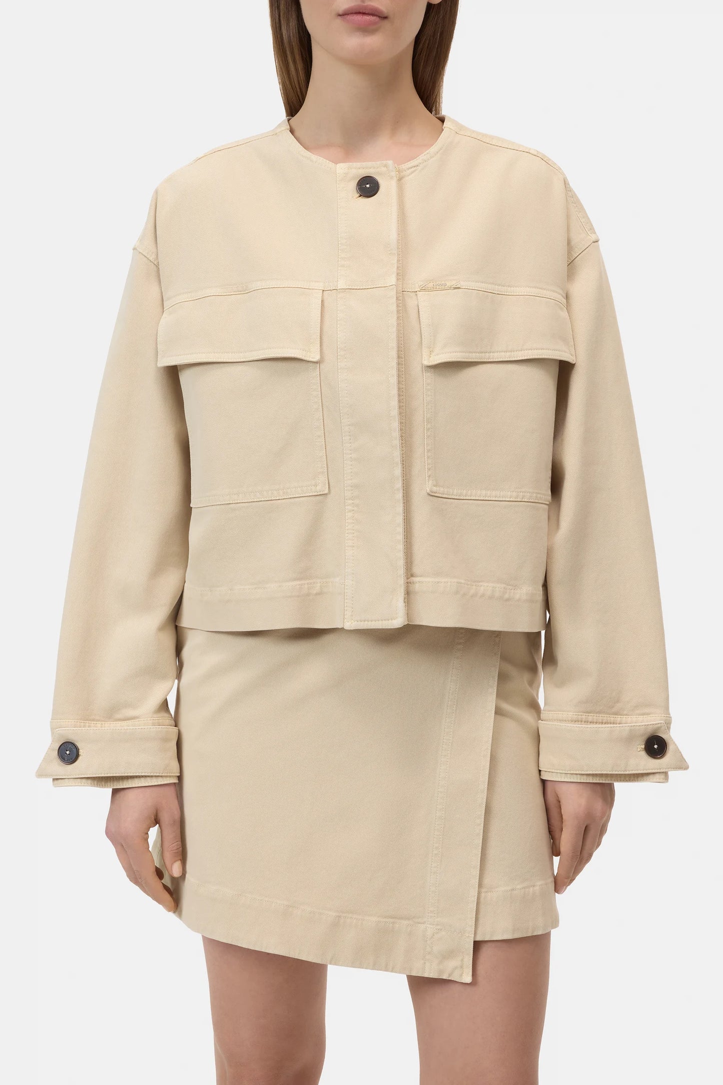 Cropped Utility Jacket - Camel Beige - DUNE + SALT