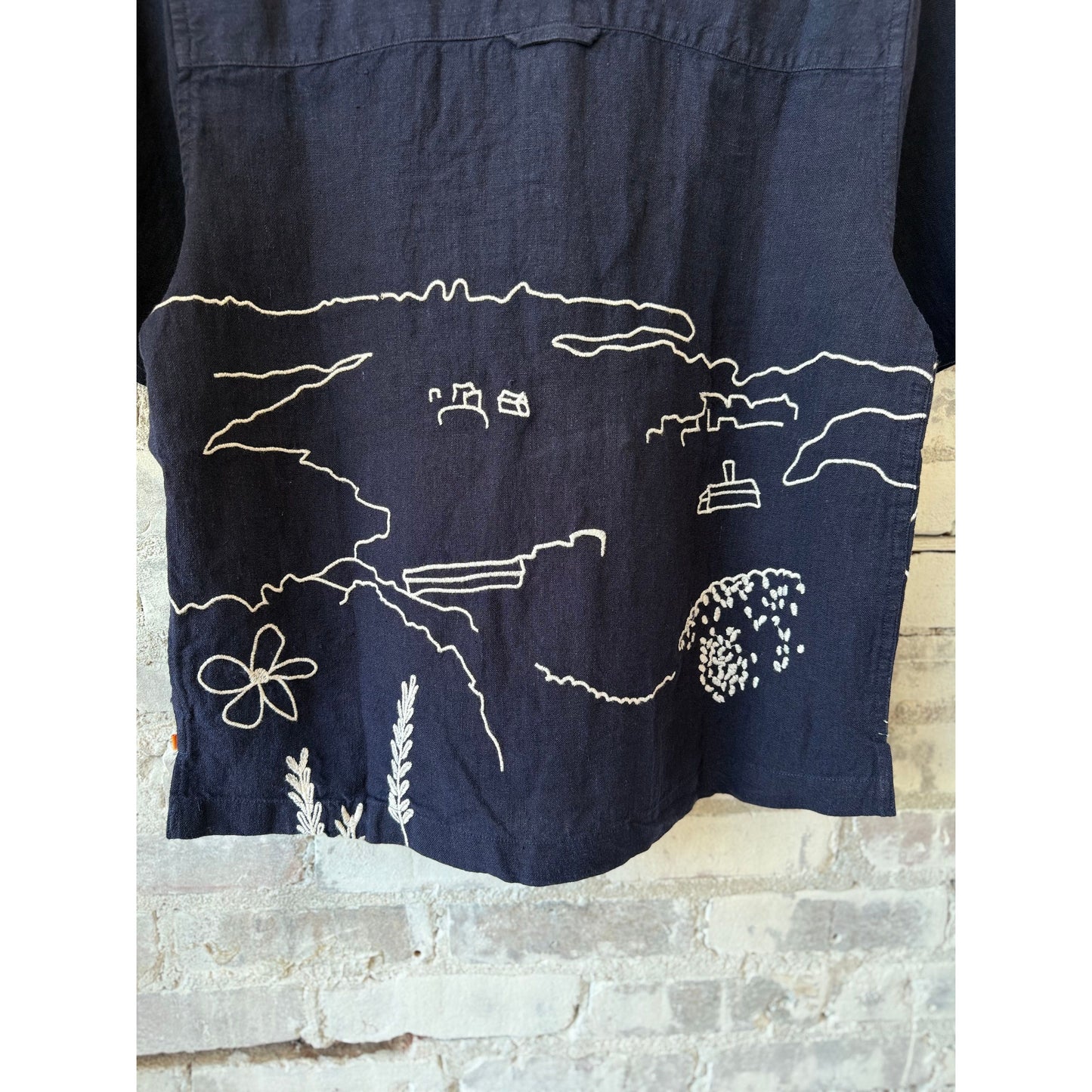 Veloso Landscape Shirt - Navy - DUNE + SALT