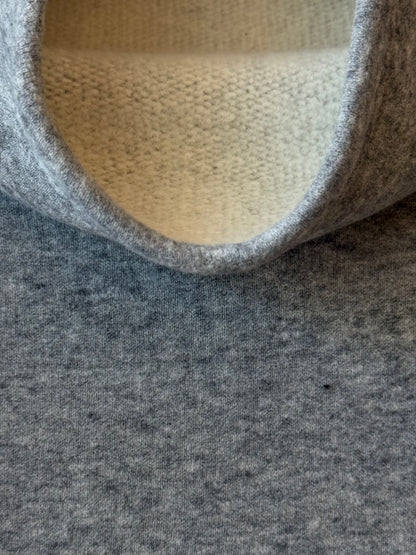 V::Room Cotton Tencel Brushed Fleece Oversized LS Turtleneck - Heather Charcoal Dim Gray