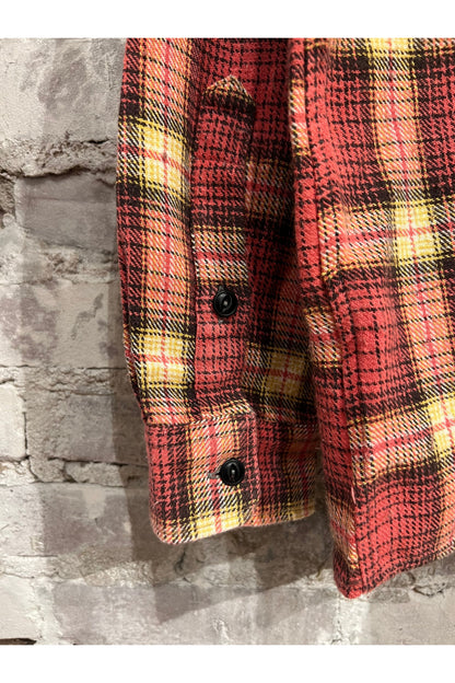 P's Vintage Japanese Flannel - Yellow/Pink - DUNE + SALT