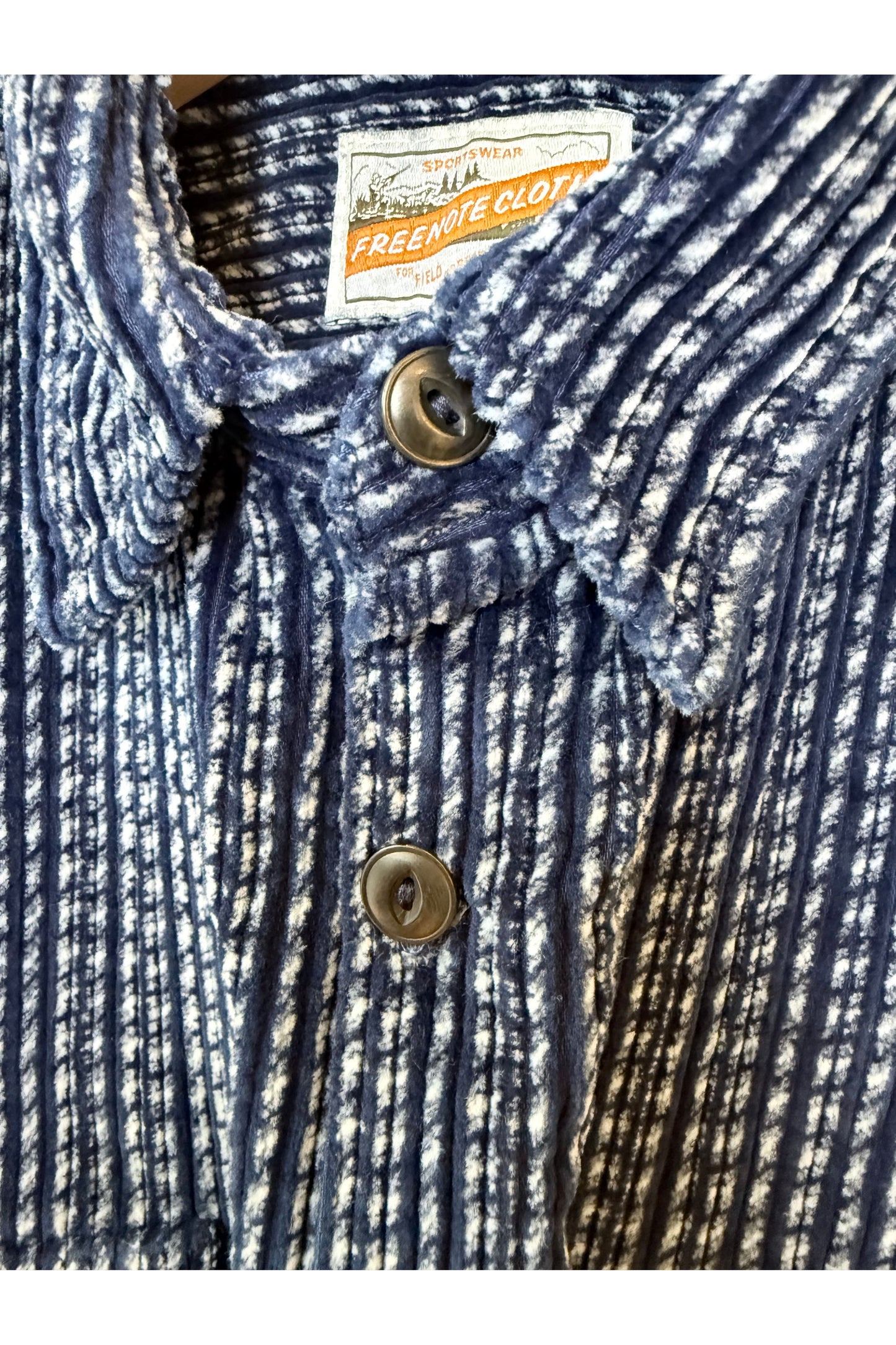 Benson Cord Overshirt- Indigo