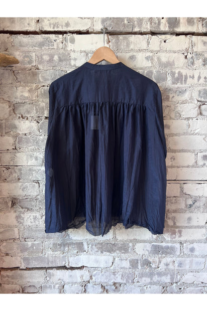 Botanical Dye Blouse - Navy - DUNE + SALT