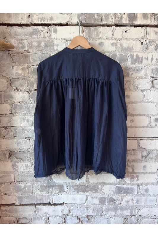 Botanical Dye Blouse - Navy - DUNE + SALT
